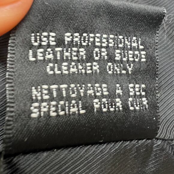 Jhane Barnes Black Western Shirt Jacket Soft Lamb Leather Snap-Button Sz 42 RARE - Picture 11 of 11